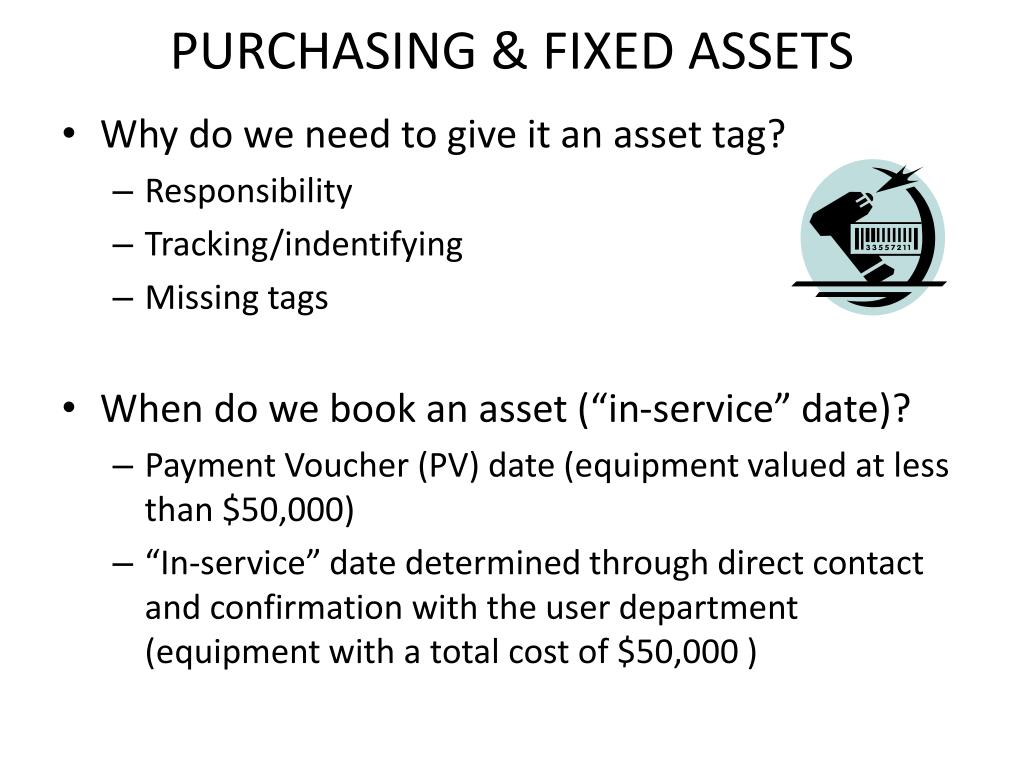 PPT GETTING TO KNOW YOUR FIXED ASSETS/EQUIPMENT INVENTORY PowerPoint Presentation ID1463622