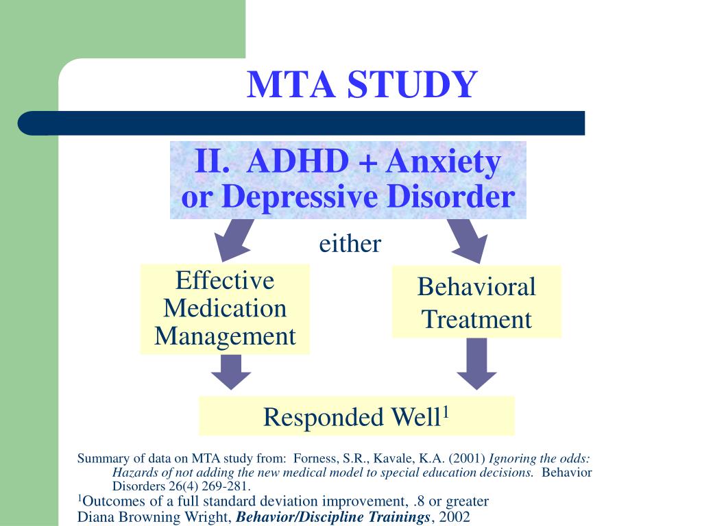 PPT Multimodal Treatment Study of ADHD PowerPoint Presentation, free
