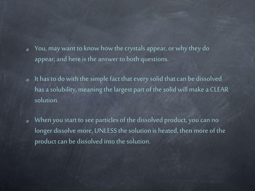 PPT Borax Crystals; Do different temperatures effect growth rates