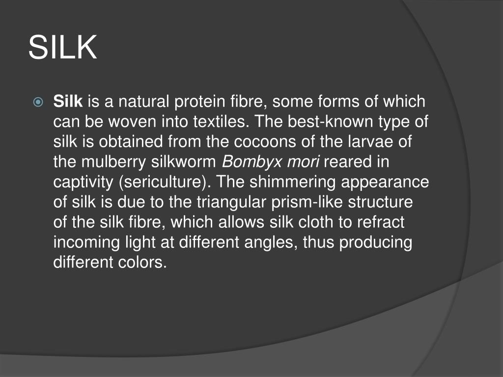 PPT SILK PowerPoint Presentation, free download ID1465147