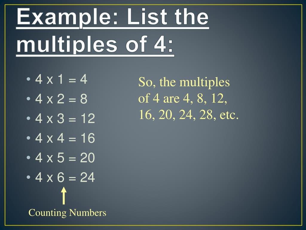 PPT Factors and Multiples PowerPoint Presentation, free download ID