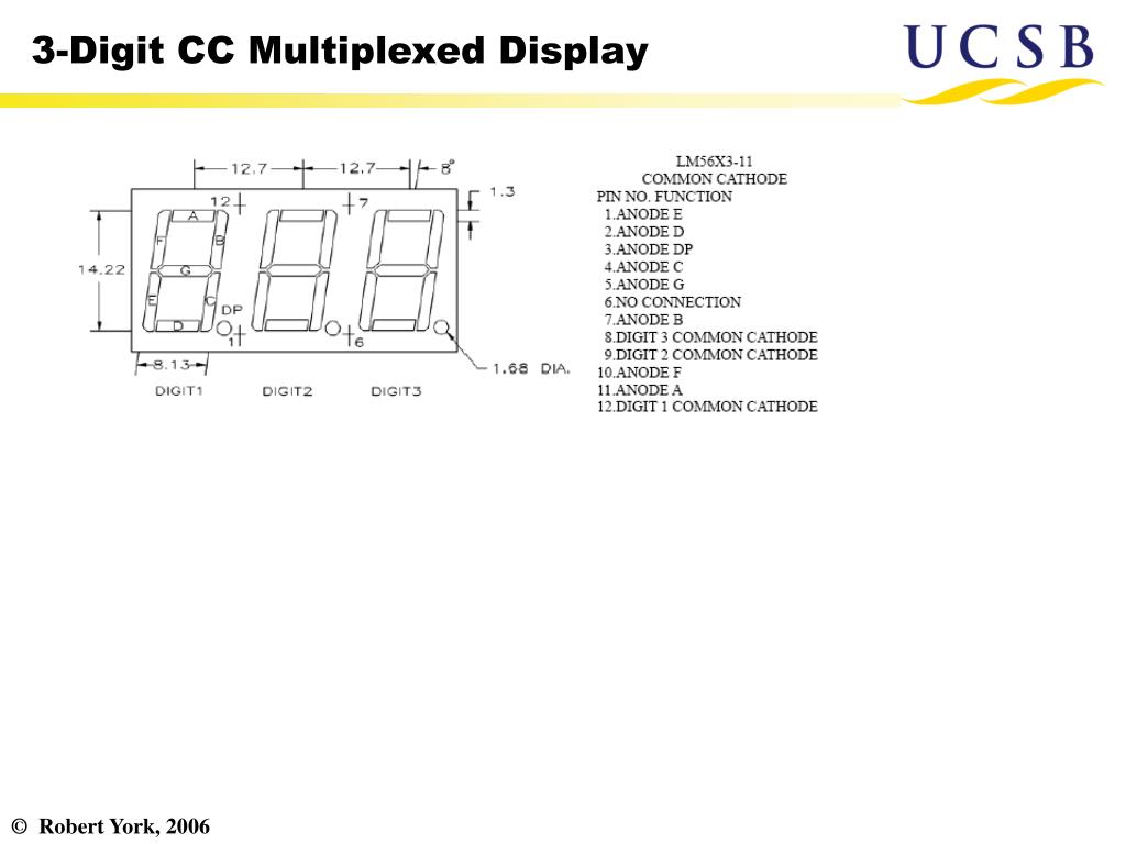 PPT 3Digit CC Multiplexed Display PowerPoint Presentation, free