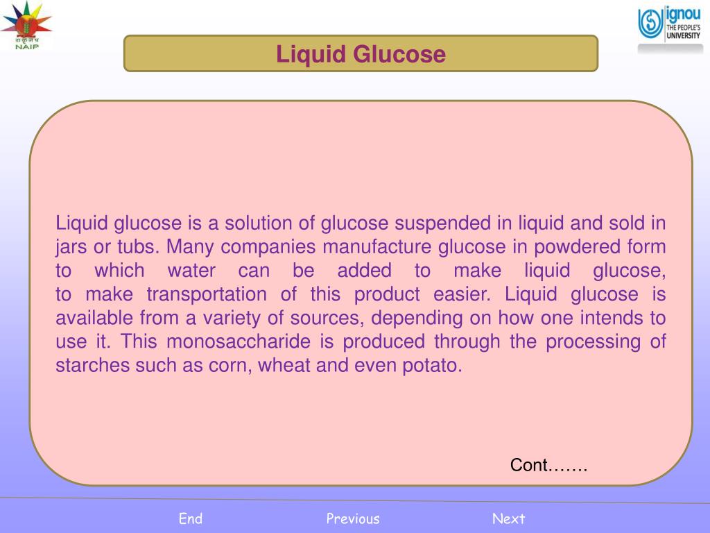 PPT Starch and Liquid glucose from potato PowerPoint Presentation