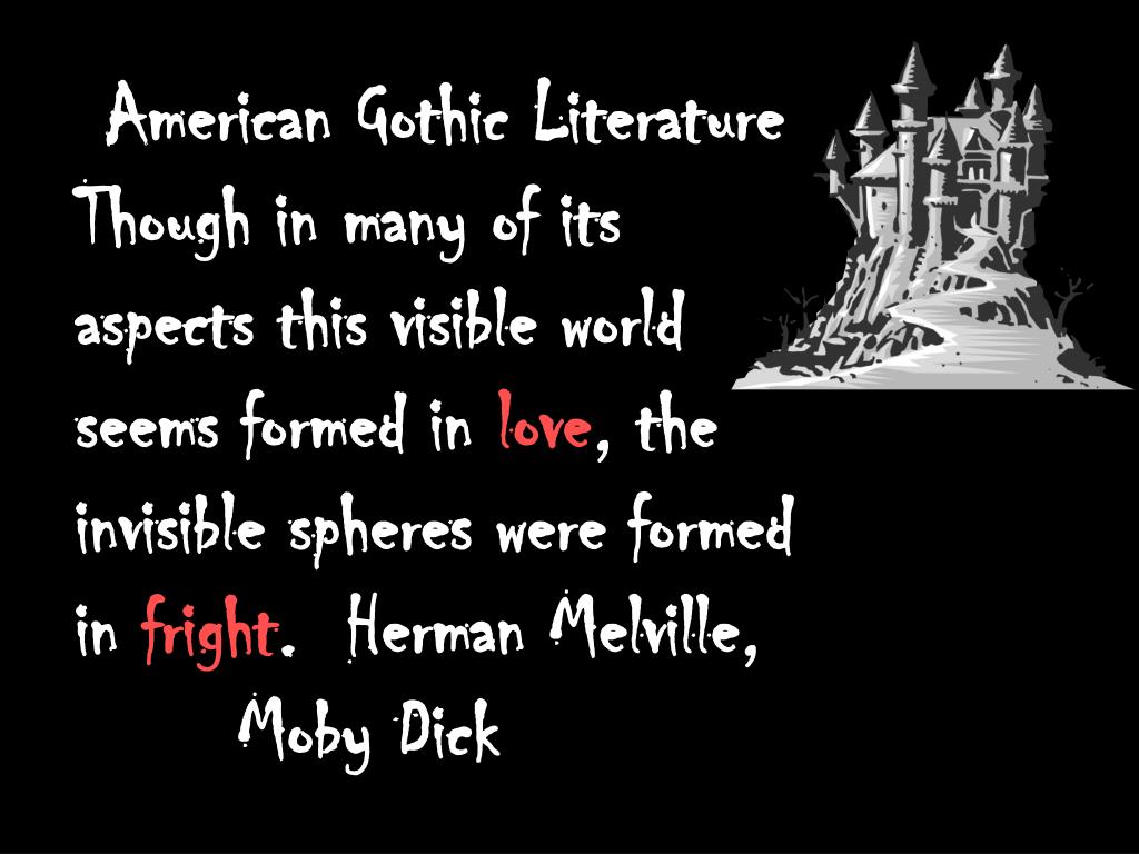 PPT American Gothic Literature PowerPoint Presentation, free download