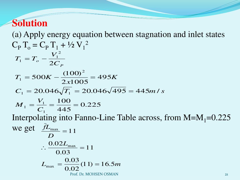 PPT Chapter IV Compressible Duct Flow with Friction PowerPoint