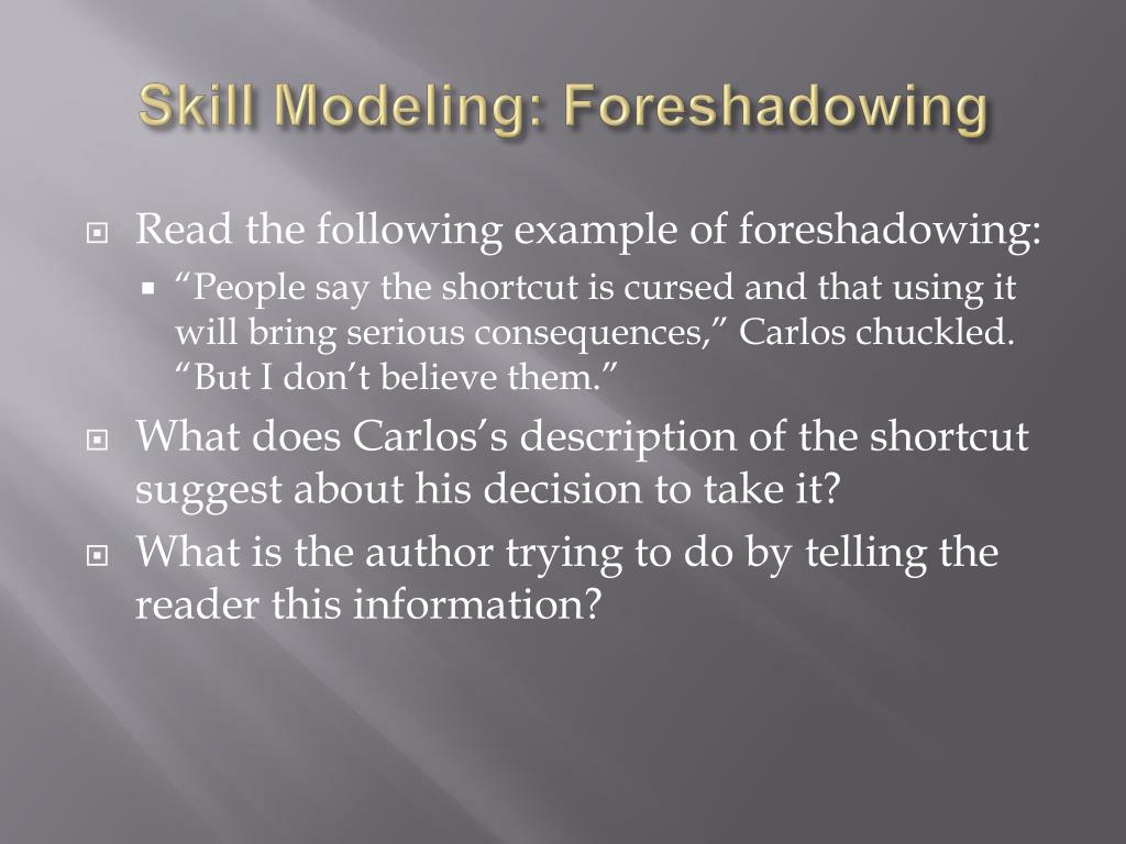 PPT Foreshadowing PowerPoint Presentation, free download ID1466913