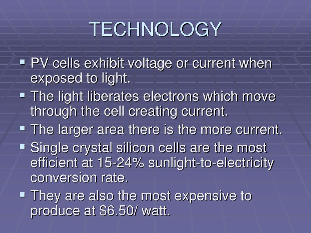 PPT SINGLE CRYSTAL SILICON PV CELLS PowerPoint Presentation, free