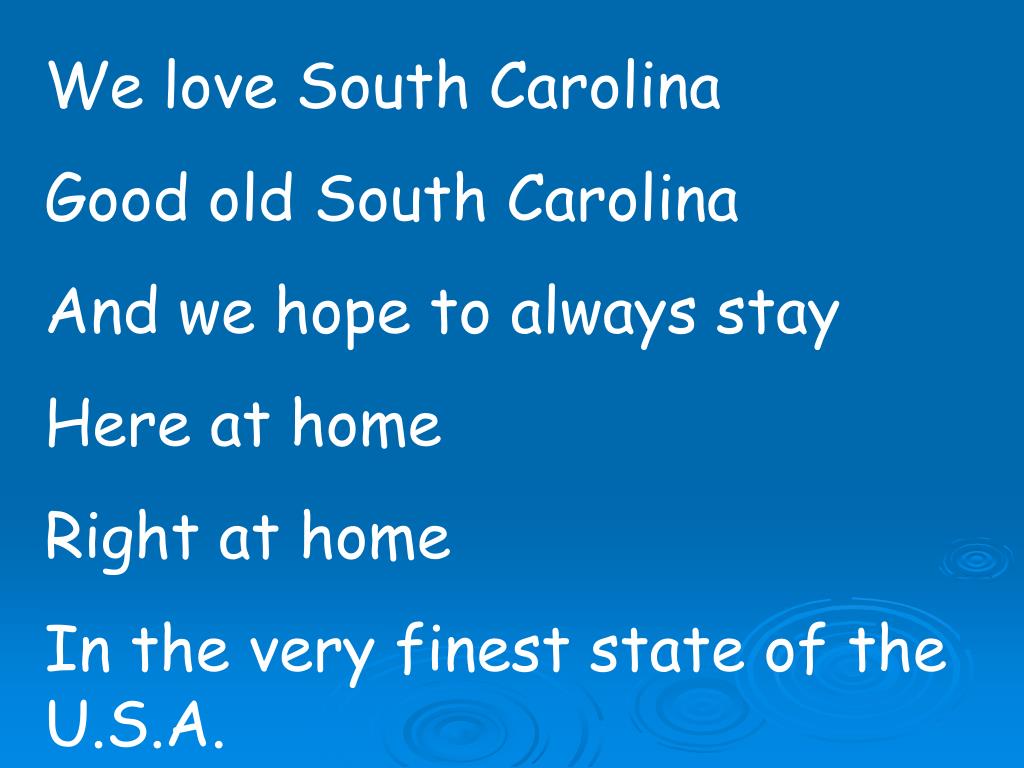 PPT South Carolina Songs PowerPoint Presentation, free download ID