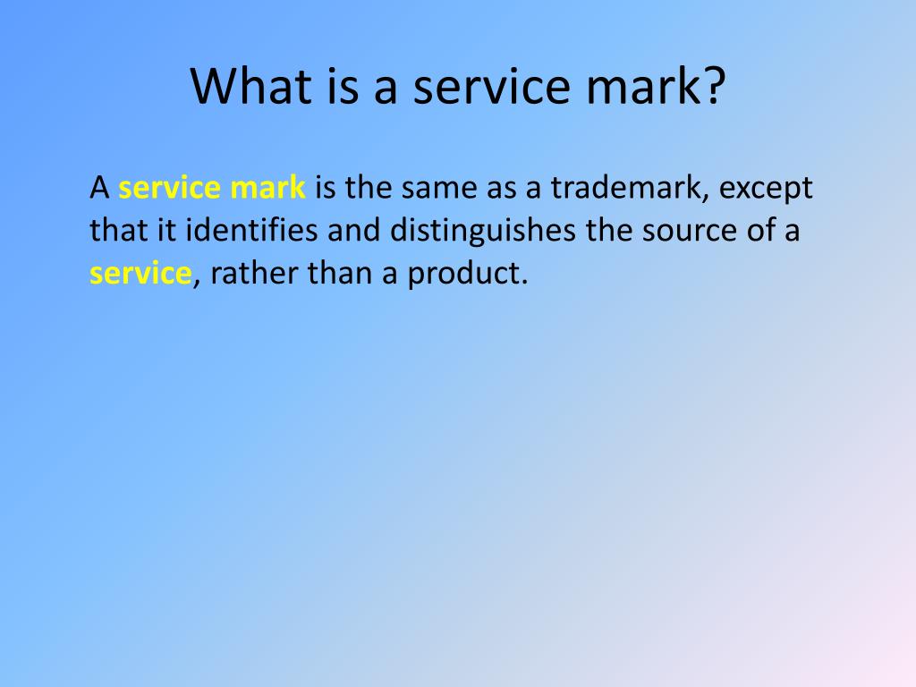 PPT Trademarks PowerPoint Presentation, free download