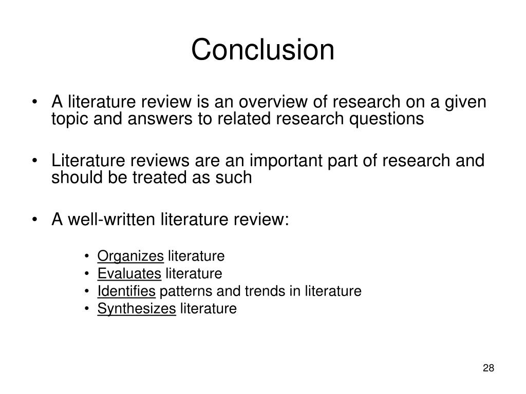 PPT What is a Literature Review? (and How Do I Write One