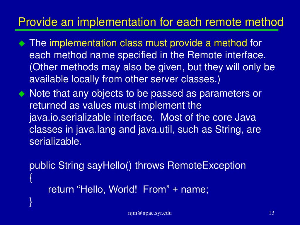 PPT Java RMI Remote Method Invocation PowerPoint Presentation, free