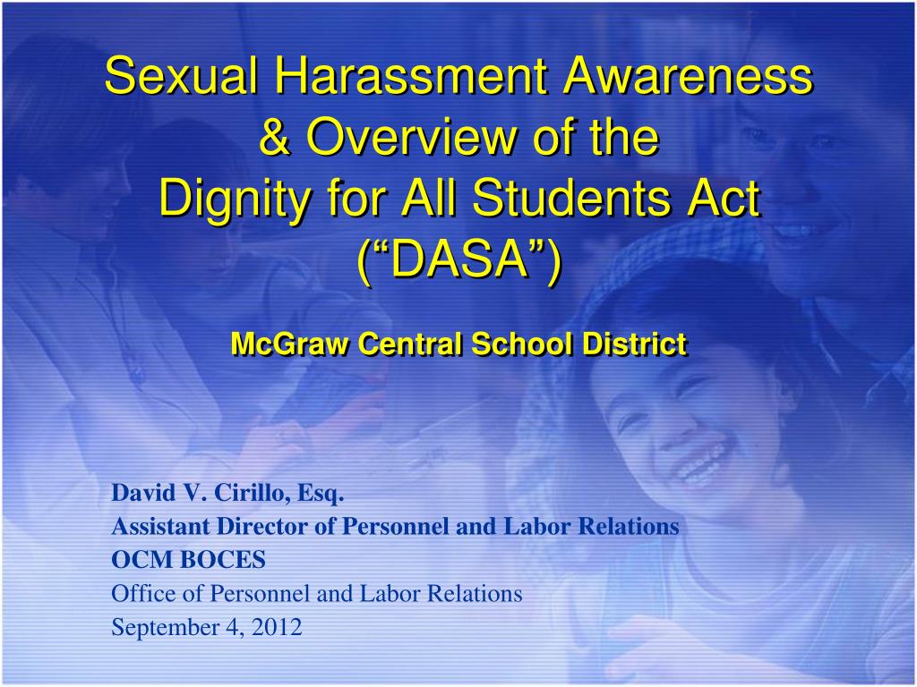 PPT Sexual Harassment Awareness & Overview of the Dignity for All