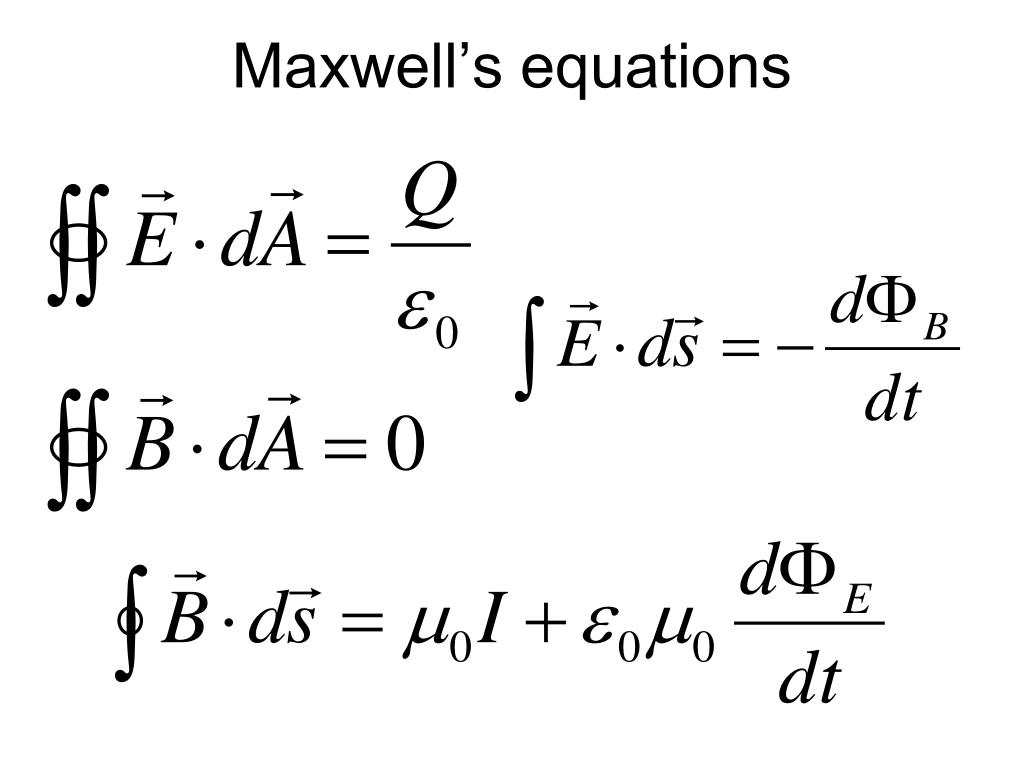 PPT Maxwell’s Equations PowerPoint Presentation, free download ID1473460