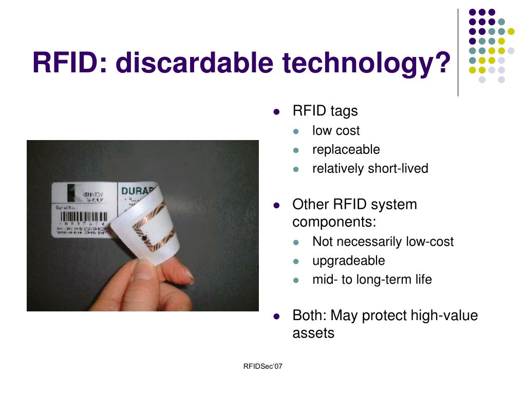 PPT Persistent Security for RFID PowerPoint Presentation, free