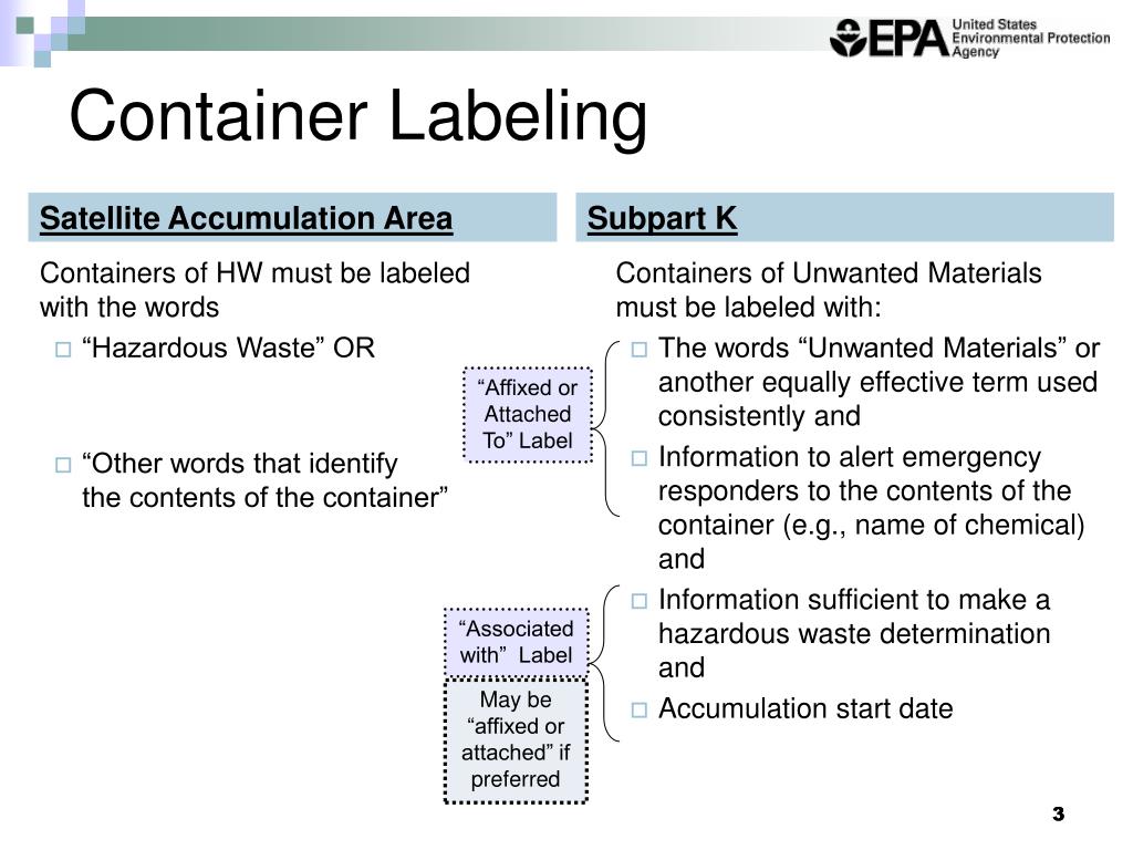 PPT Academic Labs Rule Container Label Examples PowerPoint