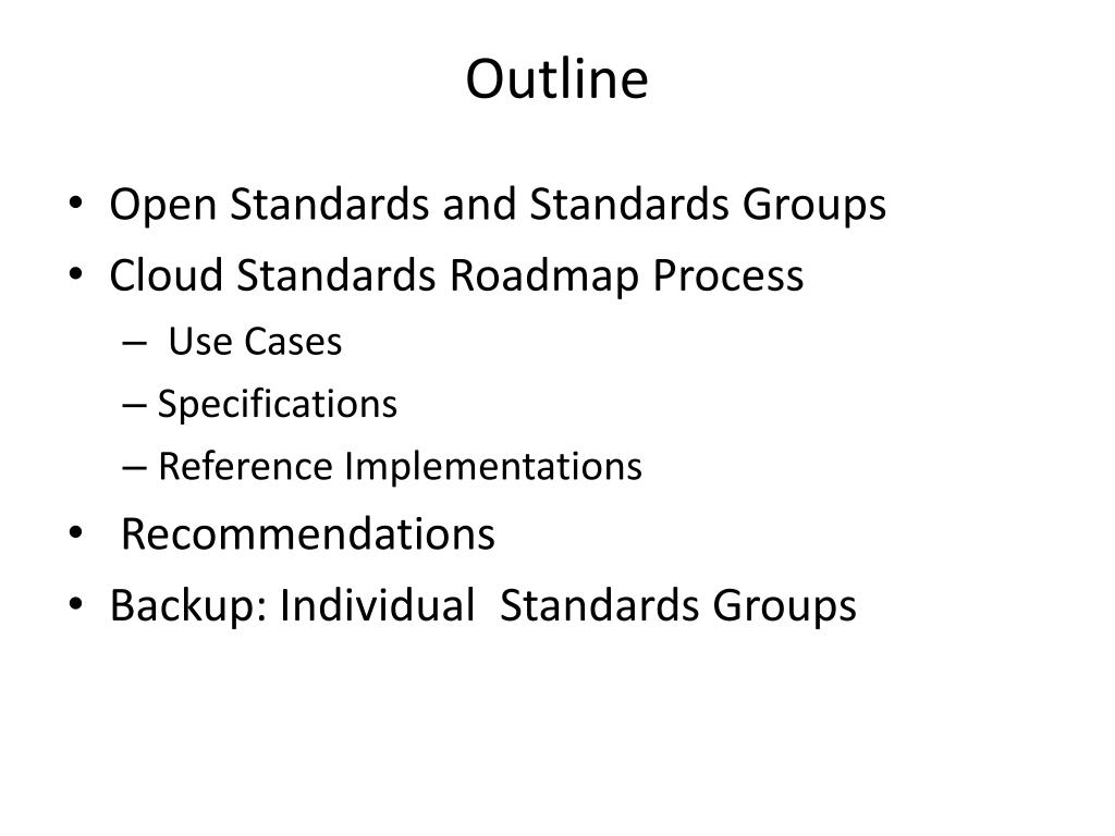 PPT Cloud Standards Overview PowerPoint Presentation, free download