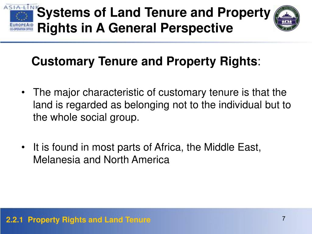 PPT PROPERTY RIGHTS AND LAND TENURE PowerPoint Presentation, free