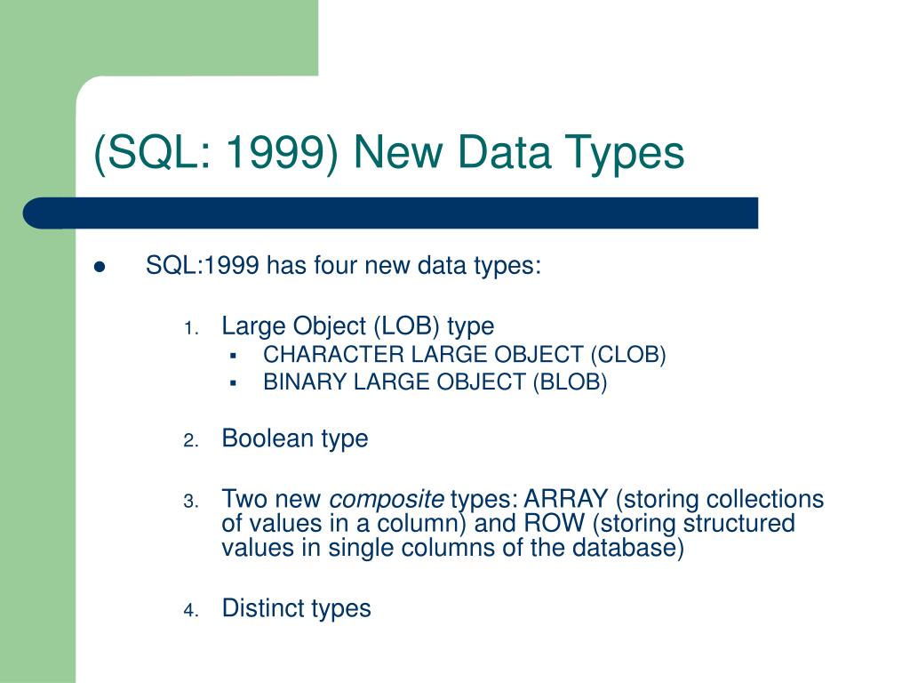 PPT Overview of Standard Query Language (SQL) PowerPoint Presentation