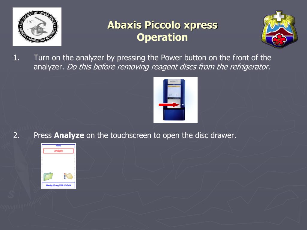 PPT Abaxis Piccolo xpress PowerPoint Presentation, free download ID