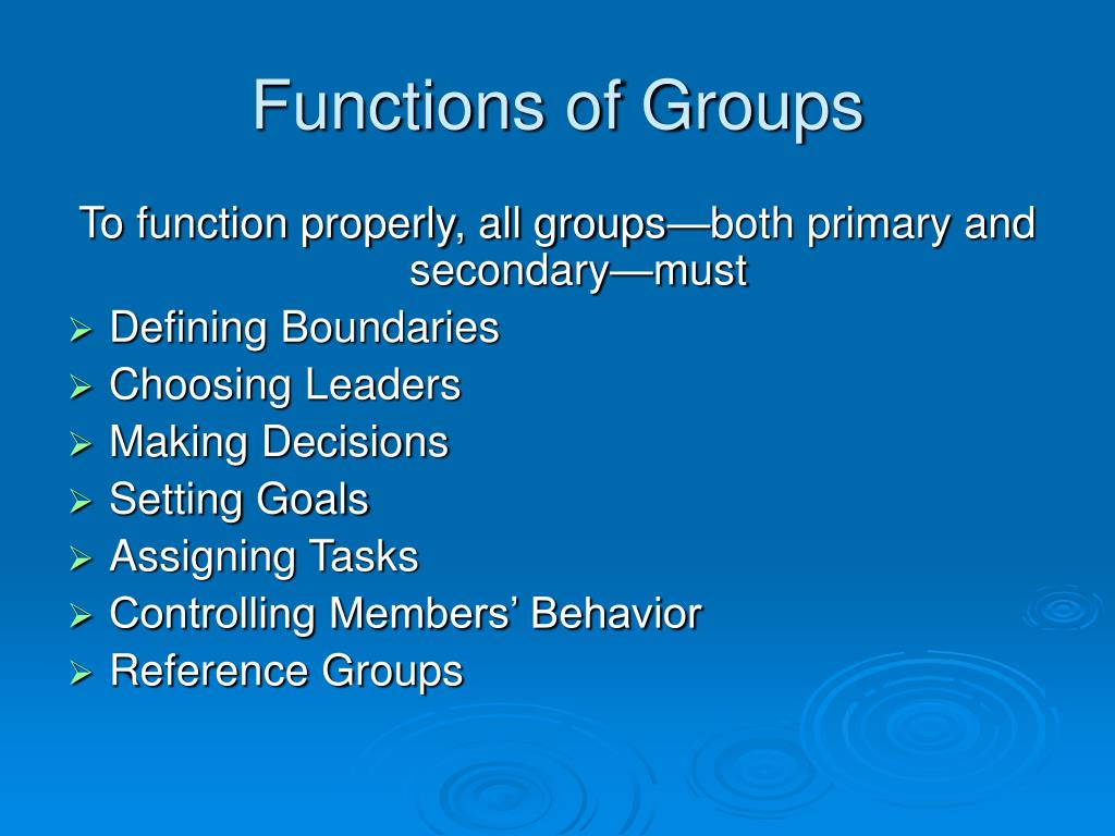 PPT Social Groups and Organizations Chapter 6 PowerPoint Presentation