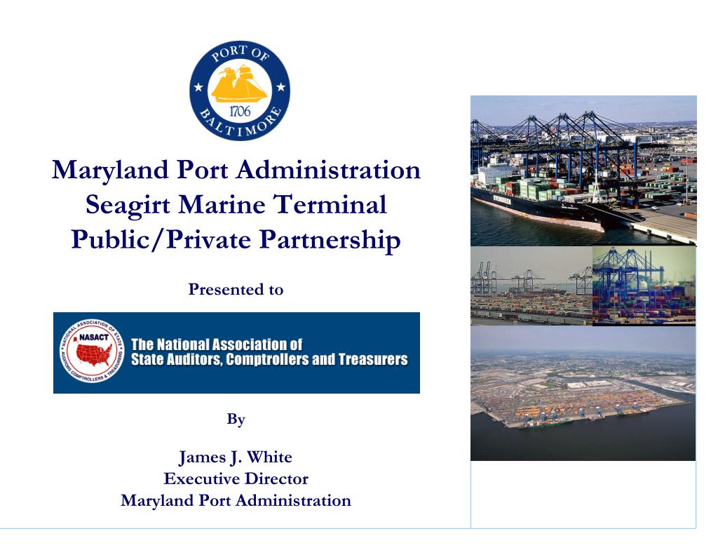 PPT Maryland Port Administration Seagirt Marine Terminal Public