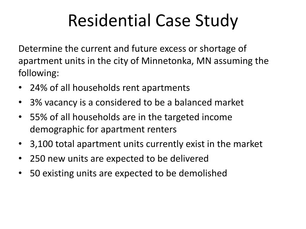PPT Residential Case Study PowerPoint Presentation, free download
