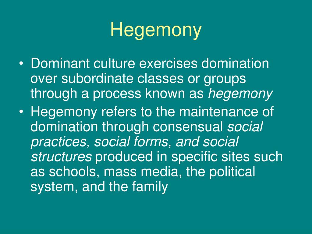 Hegemony Sociology