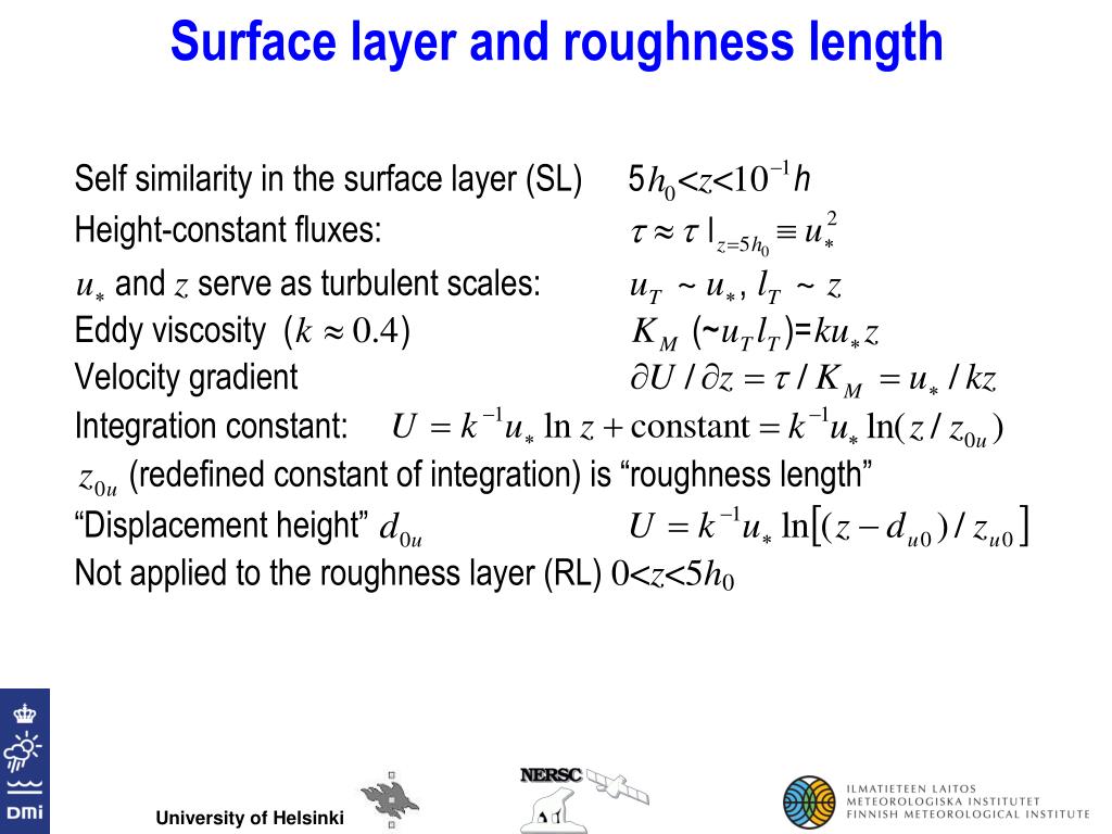 PPT STRATIFICATION EFFECT ON THE ROUGHNESS LENGTH PowerPoint
