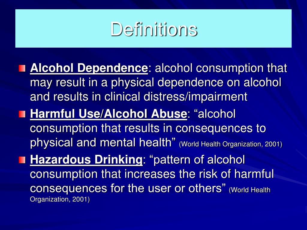 PPT Alcohol Use Disorders in Primary Care PowerPoint Presentation