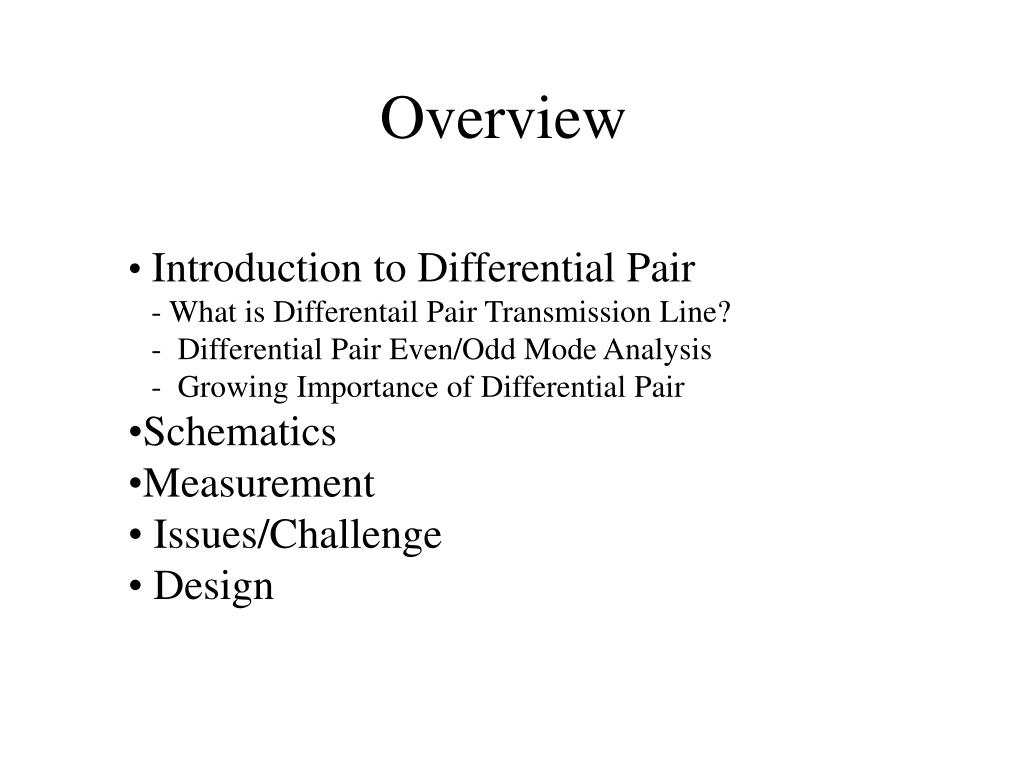 PPT Coupled Differential Pair Crosstalk Study PowerPoint Presentation