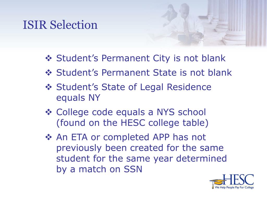 PPT New York State Tuition Assistance Program (TAP) Application