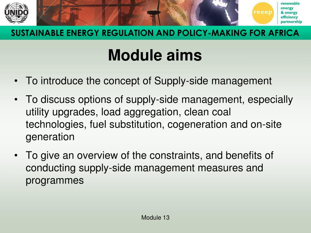 PPT Energy Efficiency Module 13 SUPPLYSIDE MANAGEMENT PowerPoint