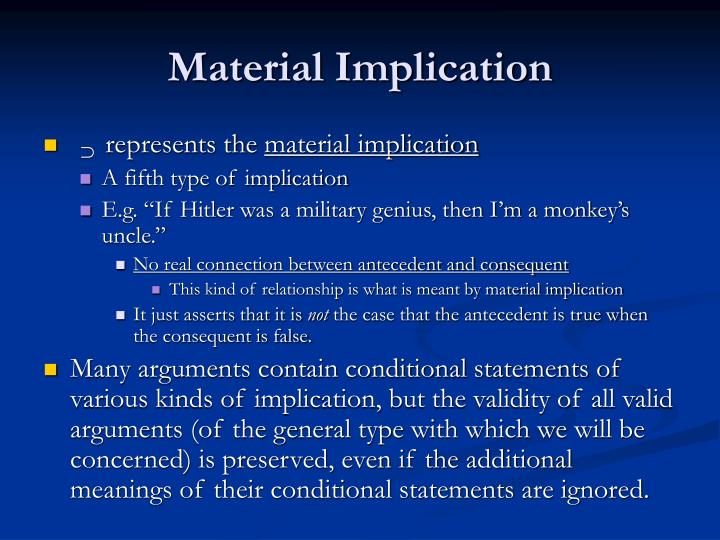 PPT Conditional Statements and Material Implication PowerPoint
