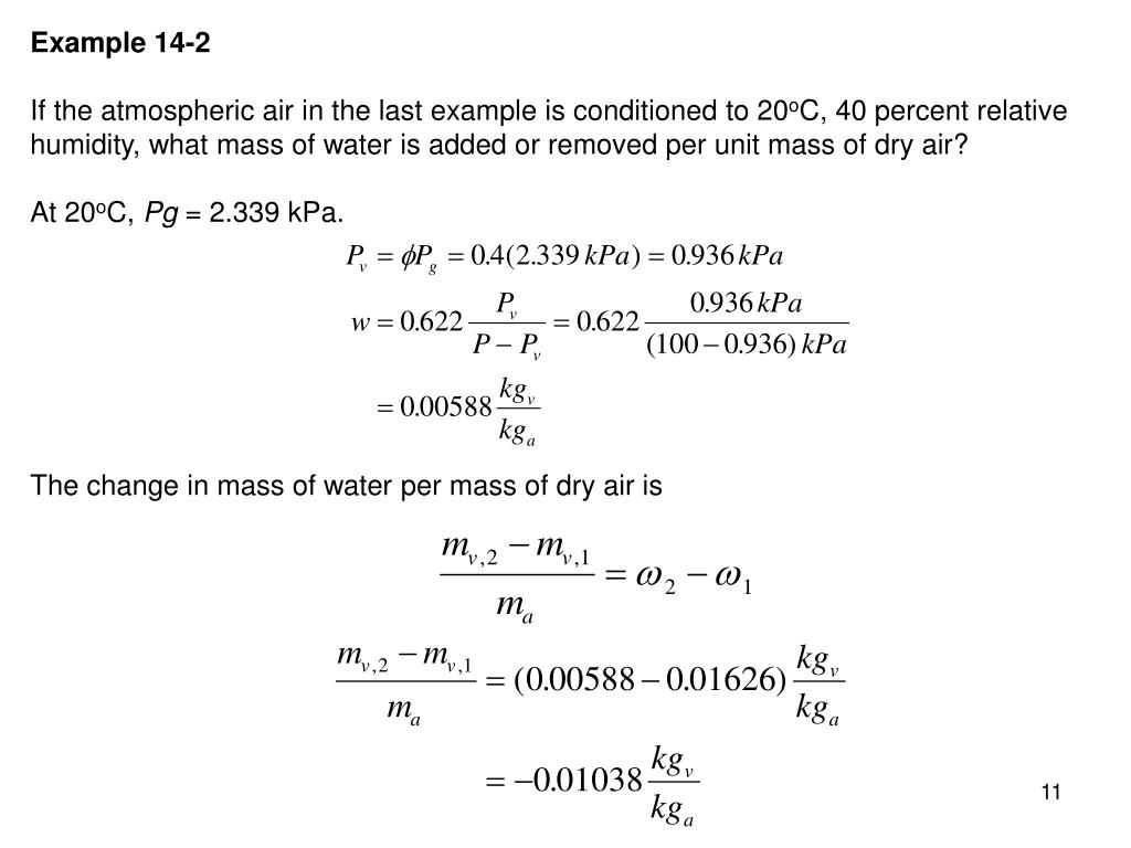 PPT We will be concerned with the mixture of dry air and water vapor