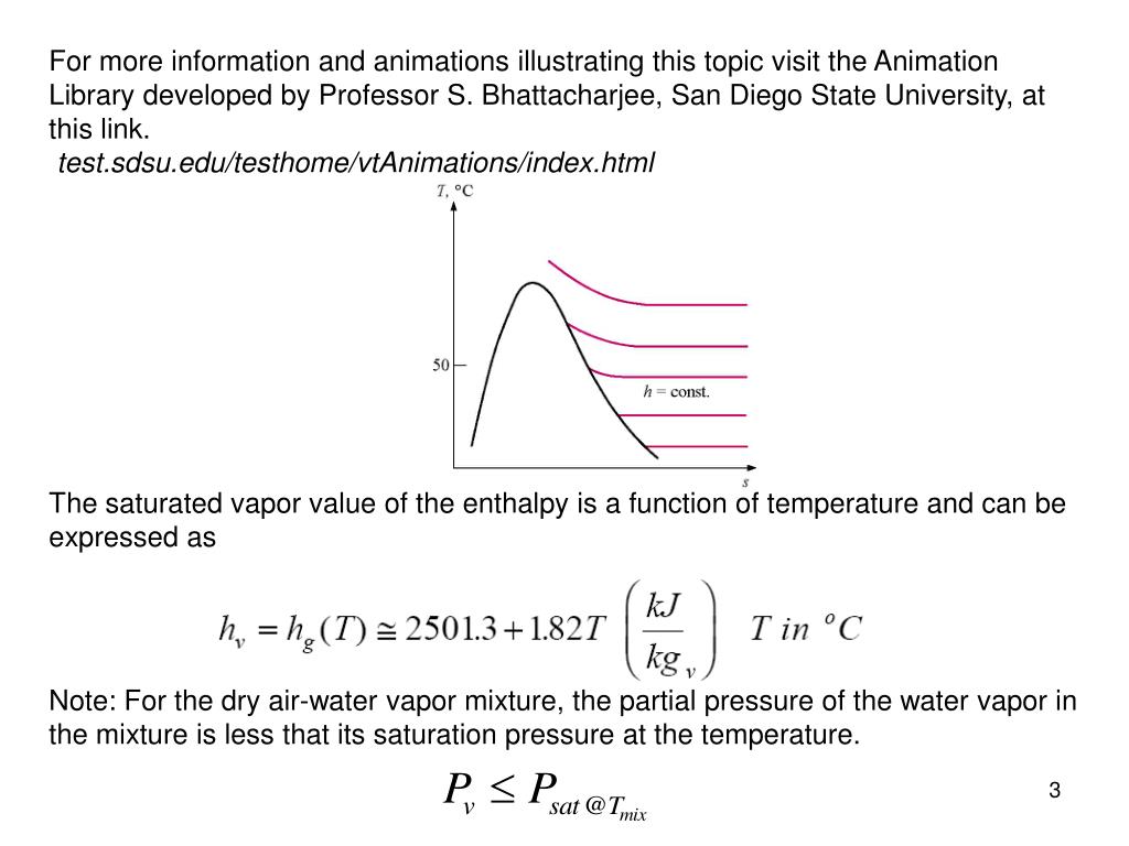 PPT We will be concerned with the mixture of dry air and water vapor