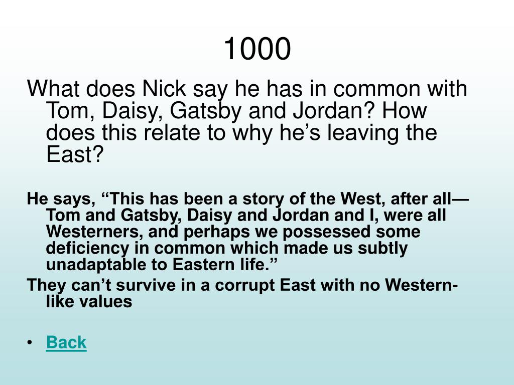 PPT THE GREAT GATSBY PowerPoint Presentation, free download ID1487225