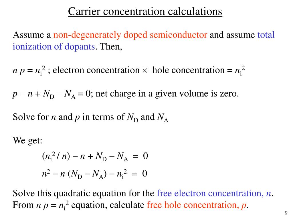 Hole Concentration Calculation A Pictures Of Hole 2018
