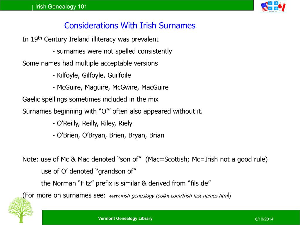 Surnames That Start With Mc Common Last Names Starting