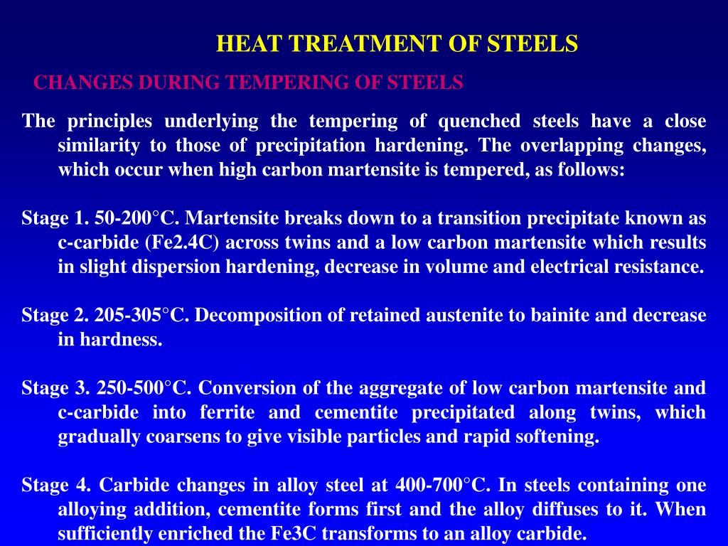 PPT HEAT TREATMENT OF STEELS PowerPoint Presentation, free download