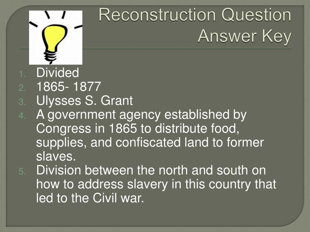 PPT - Reconstruction PowerPoint Presentation, free download - ID:1490439