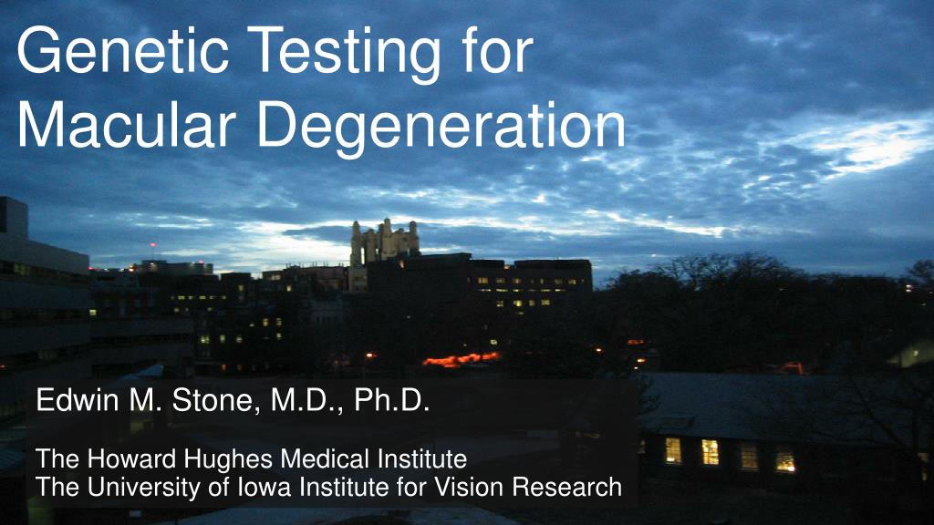 PPT Testing for Macular Degeneration PowerPoint Presentation ID1491008