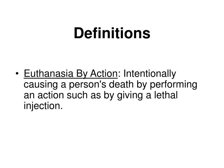 PPT Definition of Euthanasia PowerPoint Presentation ID149513