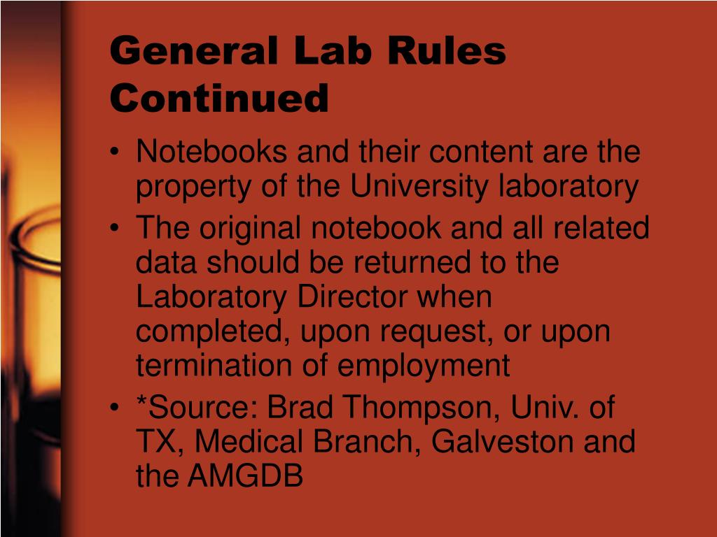 PPT Laboratory Ethics PowerPoint Presentation, free download ID149565