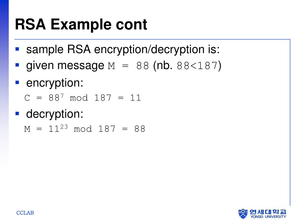 PPT The RSA Algorithm PowerPoint Presentation, free download ID149729