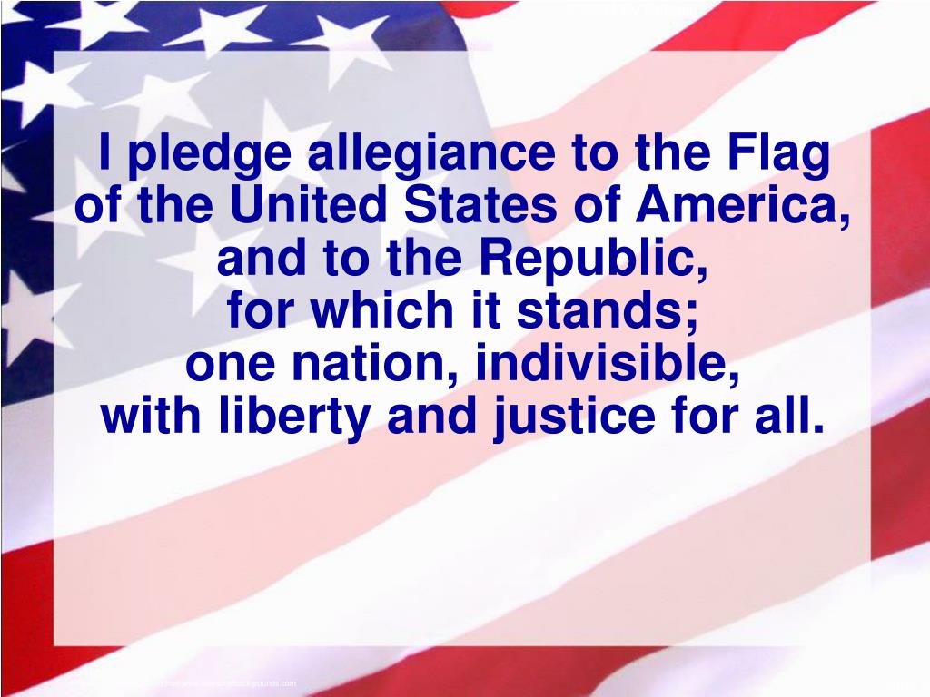 PPT The Pledge of Allegiance by Red Skelton PowerPoint Presentation