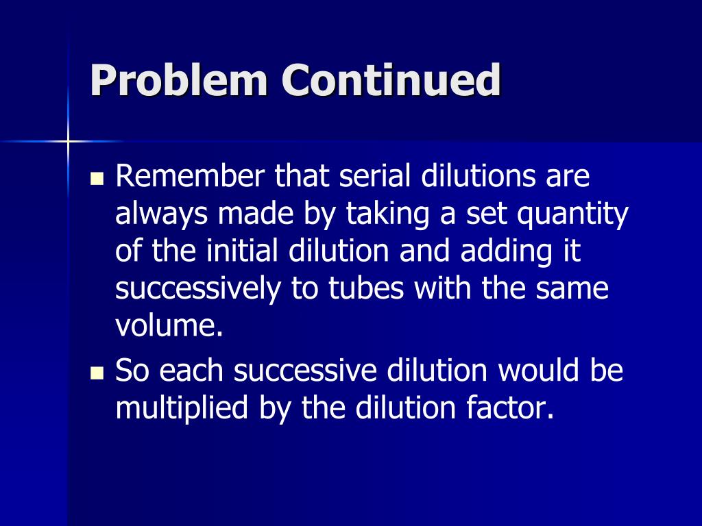 PPT Serial Dilutions PowerPoint Presentation, free download ID149795