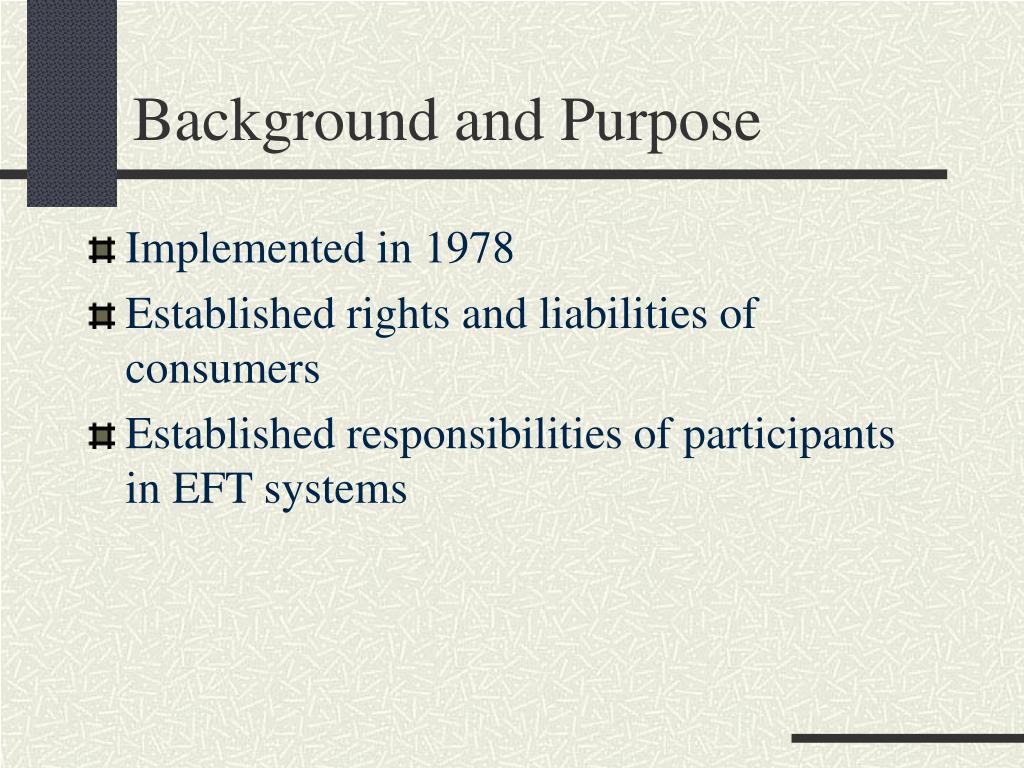 PPT Electronic Funds Transfer Act PowerPoint Presentation, free
