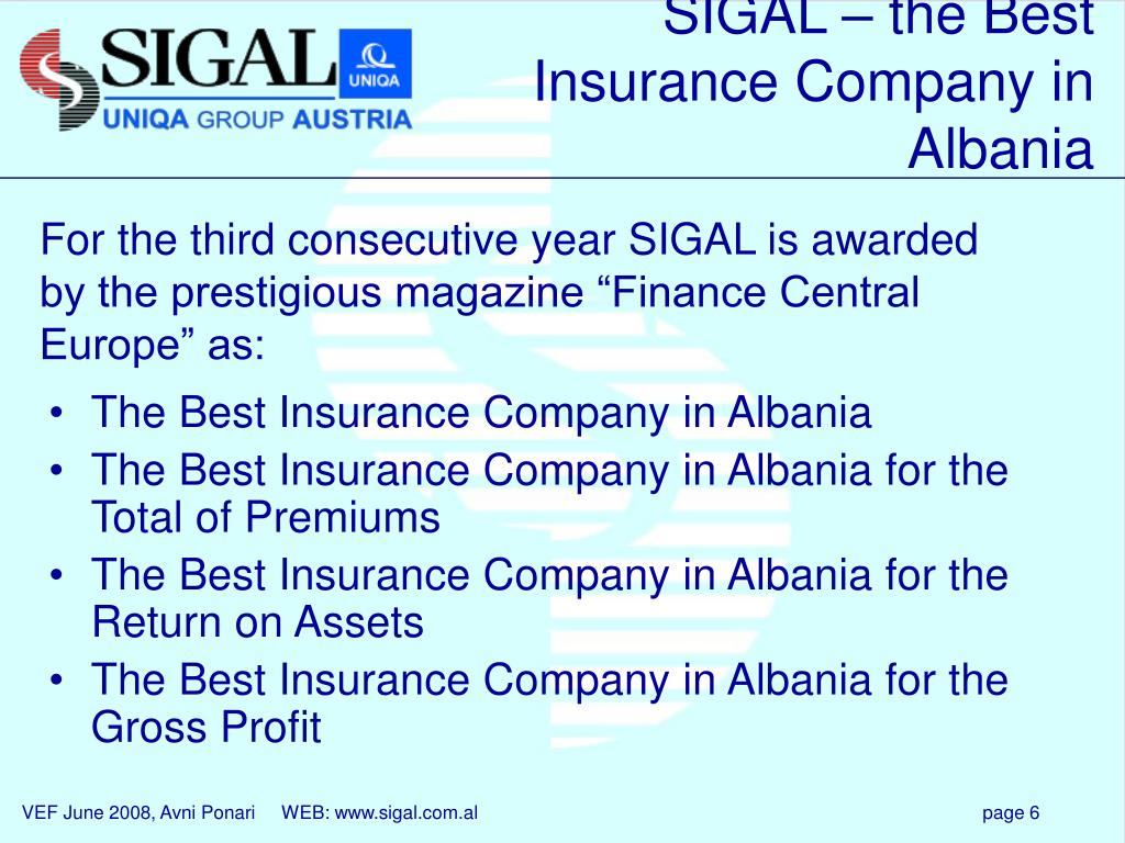PPT The Albanian Insurance Sector PowerPoint Presentation, free