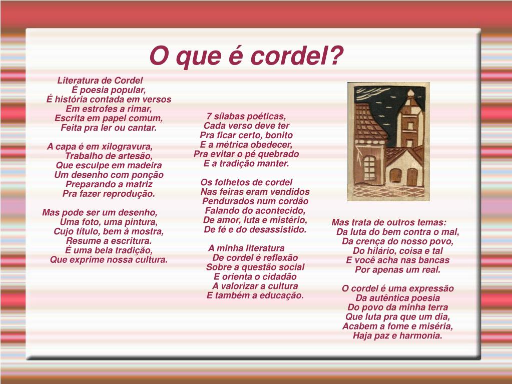 PPT Literatura de Cordel PowerPoint Presentation, free download ID