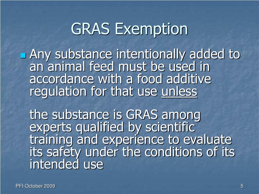 PPT Animal Feed GRAS Notifications PowerPoint Presentation, free
